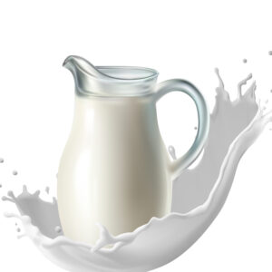 لبن حليب طازج